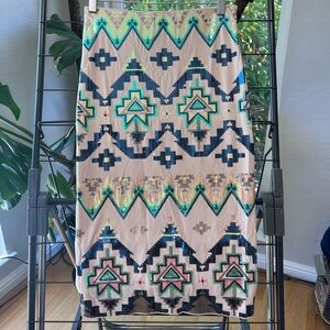 Express Sequined Southwestern Pencil Skirt - size small